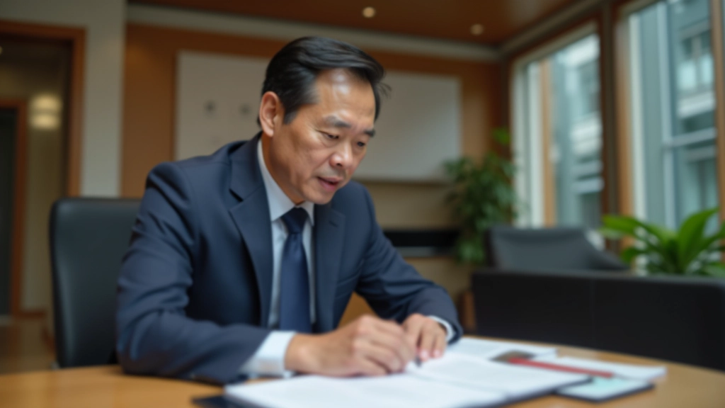 Financial advisor explaining education insurance policy documents to young parents at desk