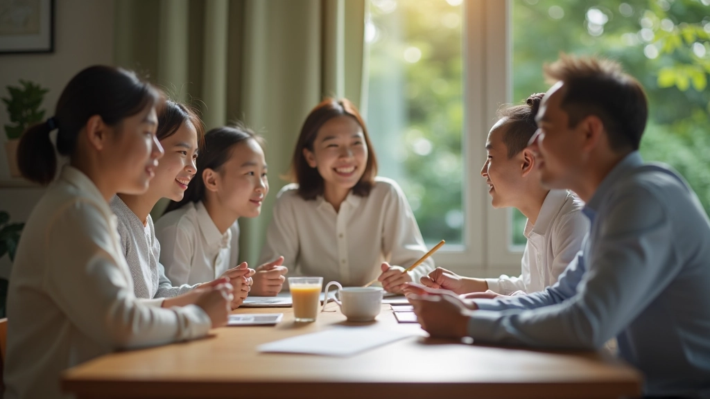 Family financial planning discussion